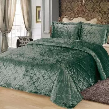 Комплект покрывало и наволочки 240 х 260 см Sofi de Marko Галаксия изумруд