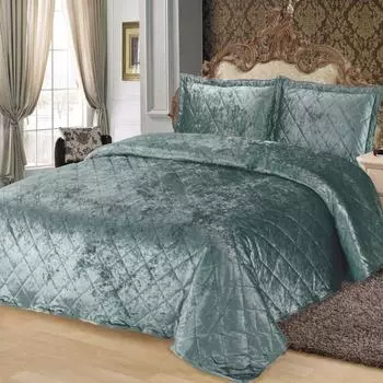 Комплект покрывало и наволочки 240 х 260 см Sofi de Marko Галаксия морская волна