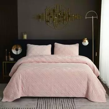 Комплект покрывало и наволочки 240 х 260 см Sofi de Marko Селена пудра