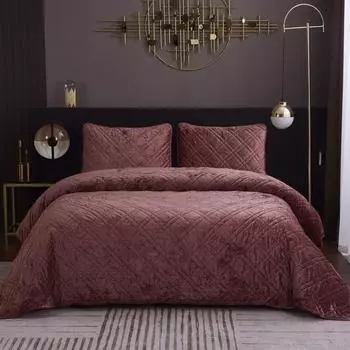 Комплект покрывало и наволочки 240 х 260 см Sofi de Marko Селена терракот