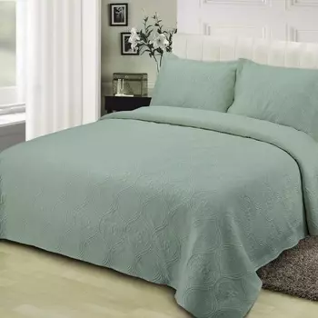 Комплект покрывало и наволочки 240 х 260 см Sofi de Marko Скарлет бирюза