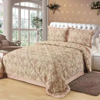 Комплект покрывало и наволочки 240 х 260 см Sofi de Marko Владлен кофе