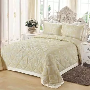 Комплект покрывало и наволочки 240 х 260 см Sofi de Marko Владлен молоко