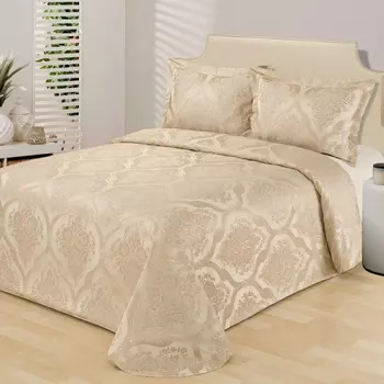 Комплект покрывало и наволочки 240 х 260 см Sofi de Marko Жаннин бежевый