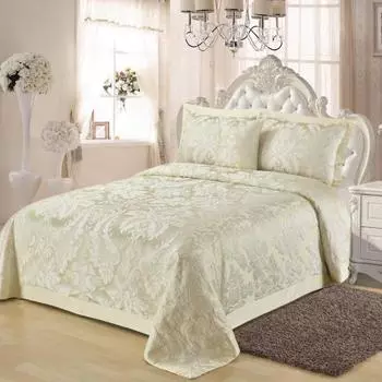 Комплект покрывало и наволочки 240 x 260 см Sofi de Marko Аделаида молоко