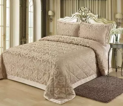 Комплект покрывало и наволочки 240 x 260 см Sofi de Marko Цицилия молоко