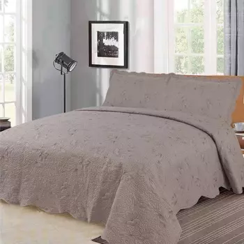 Комплект покрывало и наволочки Sofi de Marko Дейзи кофе