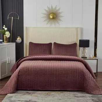 Комплект покрывало и наволочки Sofi de Marko Фердинанд чайная роза