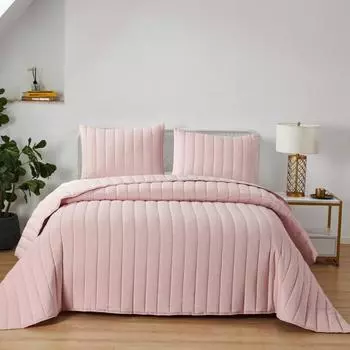 Комплект покрывало и наволочки Sofi de Marko Микаэль розовый