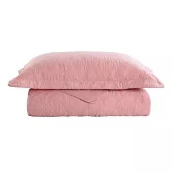 Комплект покрывало и наволочки Sofi de Marko Мистерио пепельная роза