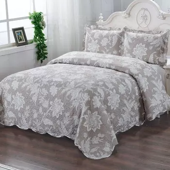 Комплект покрывало и наволочки Sofi de Marko Пэчворк №26 бежевый