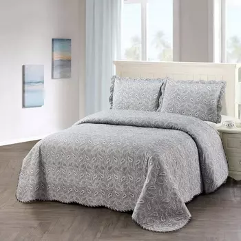 Комплект покрывало и наволочки Sofi de Marko Пэчворк №42 серый