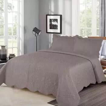 Комплект покрывало и наволочки Sofi de Marko Устина кофе