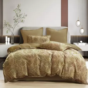 Комплект постельного белья евро Sofi de Marko Беверли бежевый