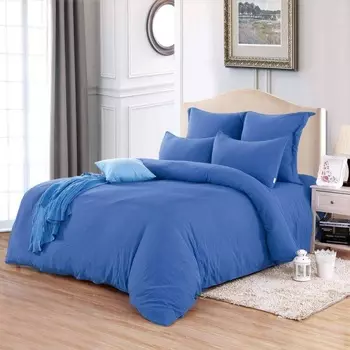 Комплект постельного белья евро Sofi de Marko Асти синий