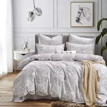 Комплект постельного белья евро Sofi de Marko Роуз бежевый