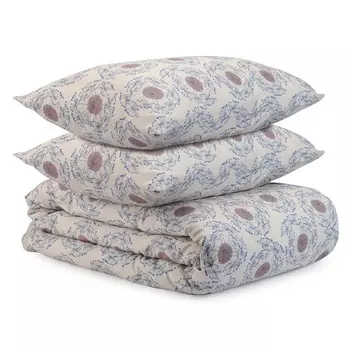 Комплект постельного белья полутораспальный Tkano Prairie тёмно-розовый