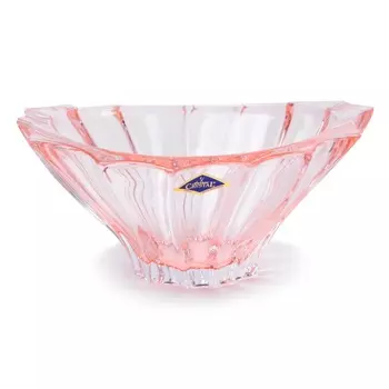 Конфетница 22 см Aurum Crystal Plantica Pink