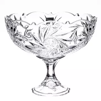 Конфетница на ножке 22 см Crystalite Bohemia Pinwheel