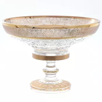 Конфетница на ножке 25 см Bohemia Max Crystal