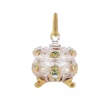 Конфетница с крышкой 10 см Bohemia Max Crystal