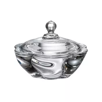 Конфетница с крышкой 20 см Crystalite Bohemia Barley twist