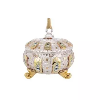 Конфетница с крышкой Bohemia Max Crystal