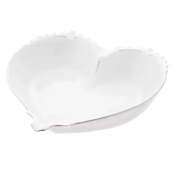 Конфетница-сердце 22 см Queen's Crown Корона платиновый узор