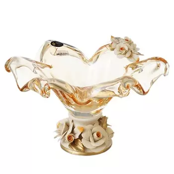 Конфетница White Cristal Янтарь