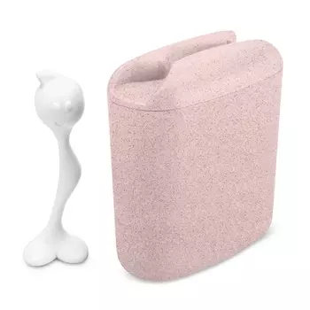 Контейнер с ложкой 1,5 л Koziol Hot Stuff L organic розовый