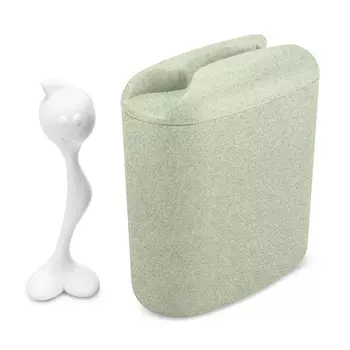 Контейнер с ложкой 1,5 л Koziol Hot Stuff L organic зелёный