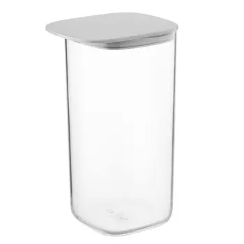 Контейнер для хранения с плоской крышкой 1,2 л Qualy серый