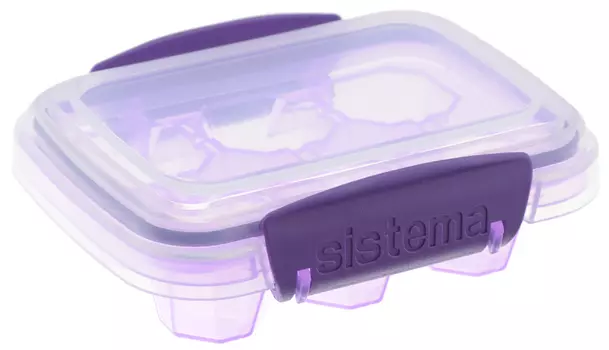 Контейнер для льда малый Sistema Klip it фиолетовый