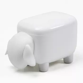Контейнер для мелочей Qualy Sheepshape белый