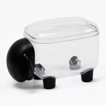 Контейнер для мелочей Sheepshape черный с прозрачной крышкой