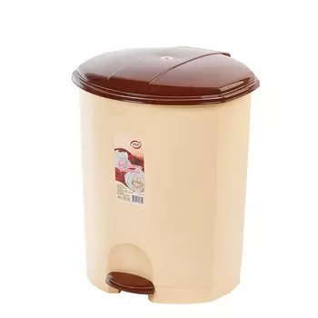 Контейнер для мусора с педалью 11 л Эльфпласт в ассортименте