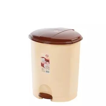 Контейнер для мусора с педалью 7 л Эльфпласт в ассортименте