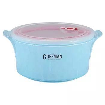 Контейнер керамический с вакуумной крышкой 2,2 л Ceramics Guffman голубой