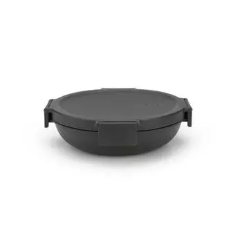 Контейнер круглый 1 л Brabantia Make & Take тёмно-серый