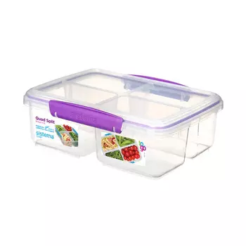 Контейнер прямоугольный 4-х секционный 1,74 л Sistema