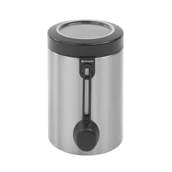 Контейнер с ложкой 1,4 л Brabantia матовый стальной