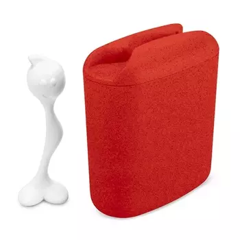 Контейнер с ложкой 1,5 л Koziol Hot Stuff L organic красный