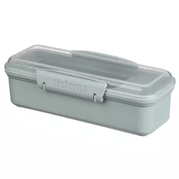 Контейнер с разделителем 410 мл Sistema Renew зелёный