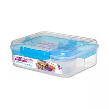 Контейнер с разделителями 975 мл Sistema синий