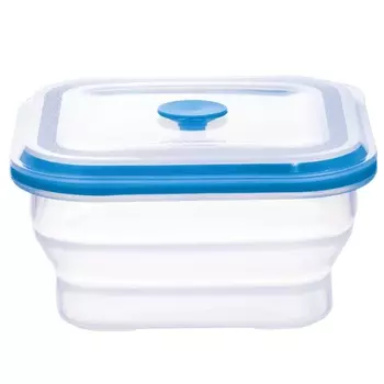 Контейнер складной квадратный 400 мл Smart Solutions Silikobox синий