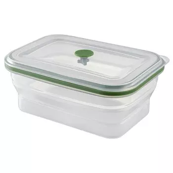 Контейнер складной прямоугольный 1,2 л Smart Solutions Silikobox зелёный