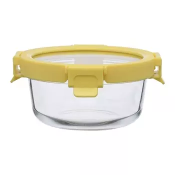 Контейнер стеклянный 400 мл Smart Solutions жёлтый