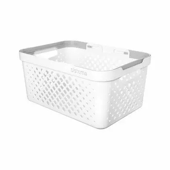 Корзина 18,5 л Sistema Home белый