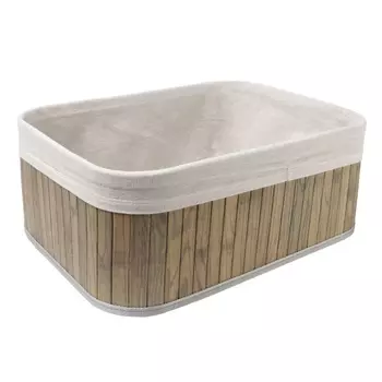 Корзина бамбуковая прямоугольная большая Gooods House цвет сигары