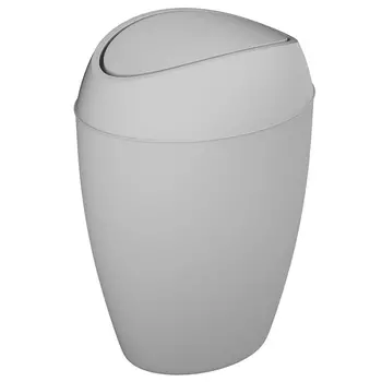 Корзина для мусора с крышкой 9 л Umbra Twirla серый